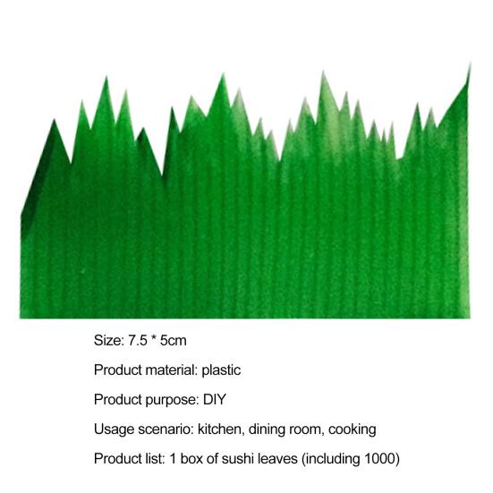 1 коробка имитация зеленой травы простая в использовании самодельная стойкая к разрывам креативная японская суши для приготовления пищи