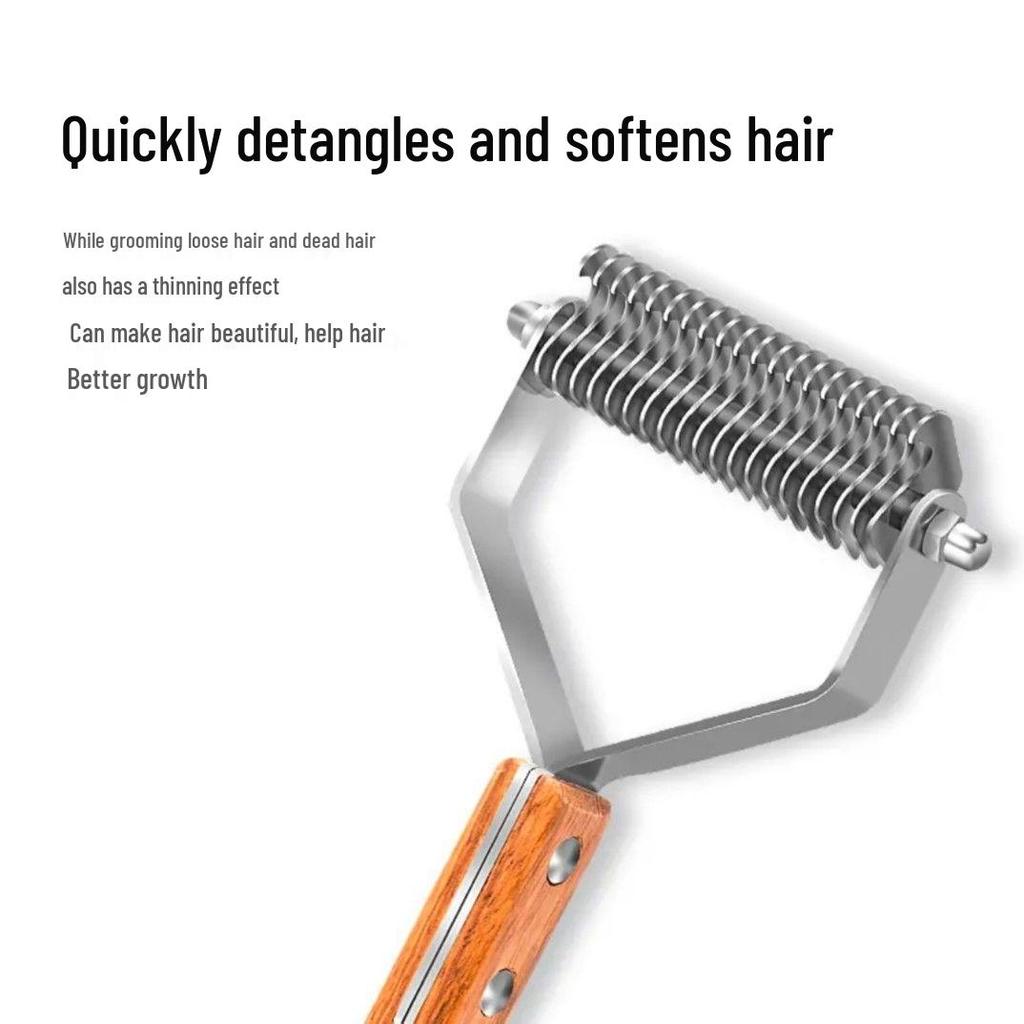 Расческа для линяющей шерсти домашних животных для кошек и собак - Удаляет выпавшую шерсть, подходит для короткой и длинной шерсти