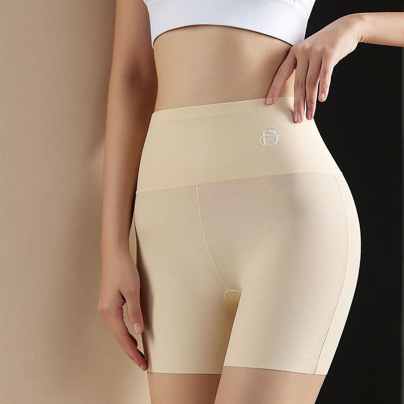 Мода Ice Silk Высокая талия Женские бесшовные шорты Защитные брюки Живот Бедра Похудение Спортивные боксерские шорты Формирование жира Живот Женские трусики