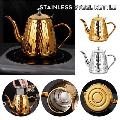 Чайник из нержавеющей стали 1,8 л с фильтром, чайник для домашнего отеля, уличный чайник для кемпинга, индукционная плита, газовая плита в наличии