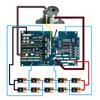 Пластиковый кейс для хранения 10 аккумуляторов 18650 для Ryobi 18V P108 Li-ion, с платой защиты от перезаряда PCBA P103