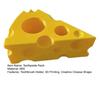 3D-печатная подставка для хранения зубной пасты Держатель для зубных щеток в форме сыра Влагостойкий Органайзер с отверстиями разного размера