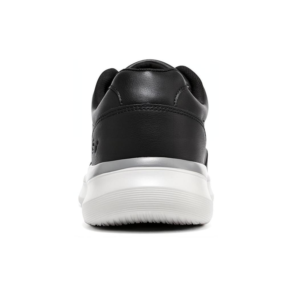 Skechers Delson 2.0 Удобные кожаные модные спортивные низкие повседневные кроссовки мужские Черный Белый 210247-BLK