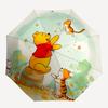 Winnie-the-Pooh, Tiger Automatic Opening and Closing Umbrella - 8 Ribs Portable Folding Umbrella with Plastic Handle, Suitable for Leisure a