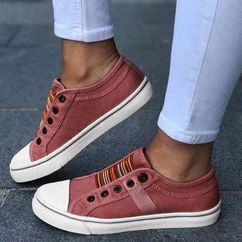 2024 New Fashion Versatile Comfortable and Lightweight Outdoor Sports Solid Color Flat Bottom Breathable External Wear Anti Slip Casual Canvas Shoes