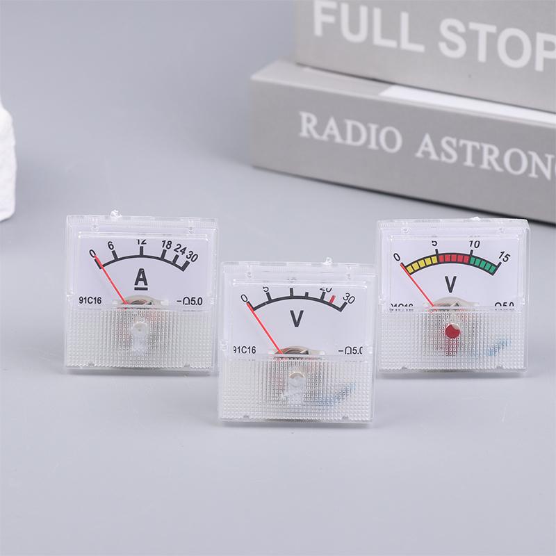 AC 150-300V DC 10-250V DC 5-75A Амперметр Мини-вольтметр Амперметр Тестер Аналоговый Стрелочный Вольтметр Амперметр Панельный прибор