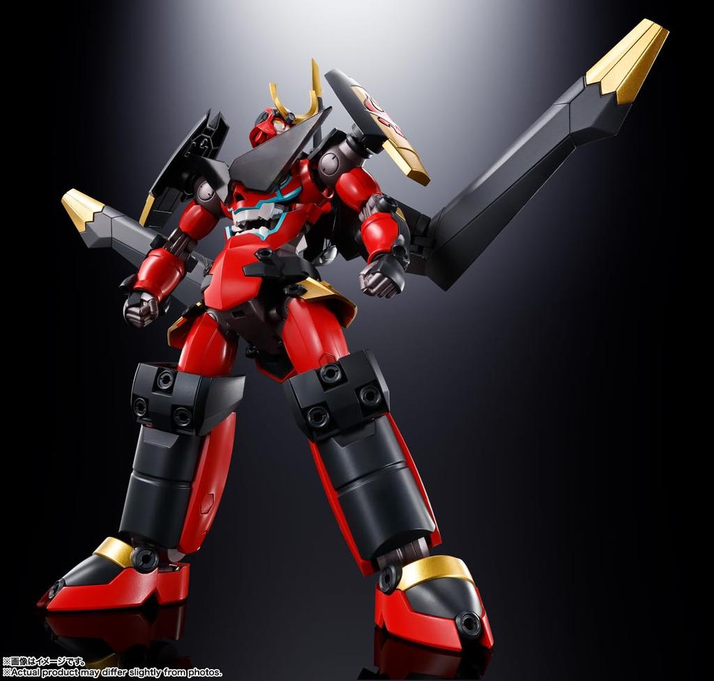 TAMASHII NATIONS Soul of Chogokin Tengen Toppa Gurren Lagann Complete Transformation Combined Gurren Lagann Giant Spin Giga Drill Set 180mm Painted