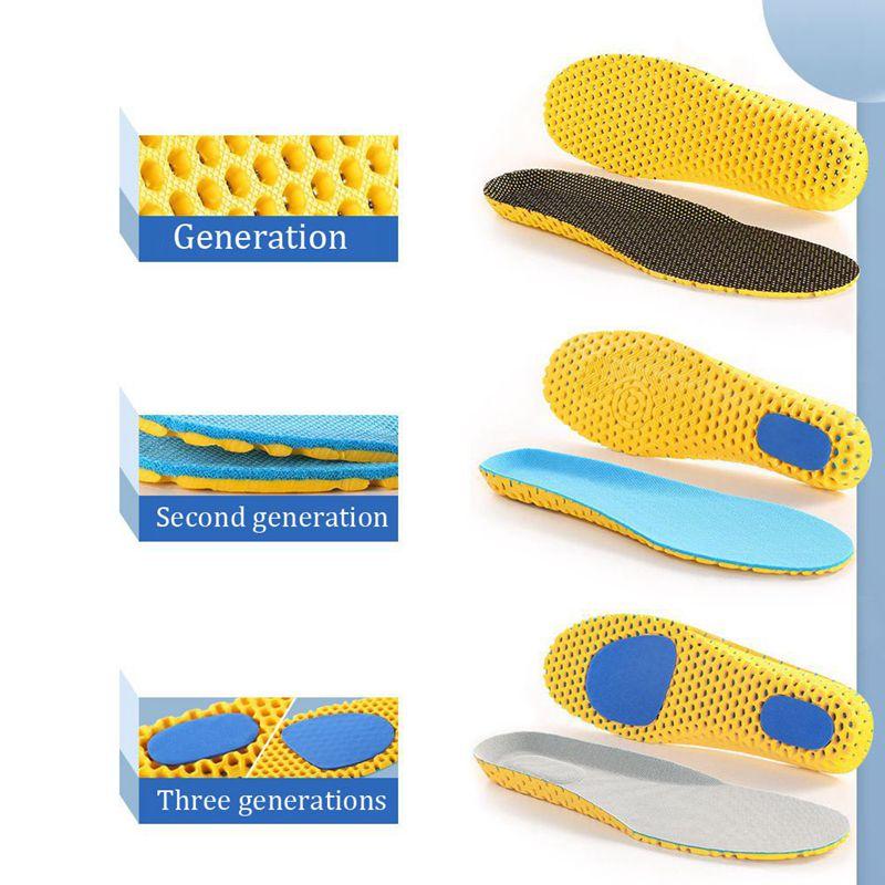 Orthopedic Memory Foam Insoles Sport Insert For Feet Man Women Soles Pad Shoes Sole Mesh Orthotic Breathable Running Cushion