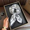Imitation Silk Scarf Women Hair Bands Neck Wraps Ribbon Square Hijab Scarves Bandana Fashion Print