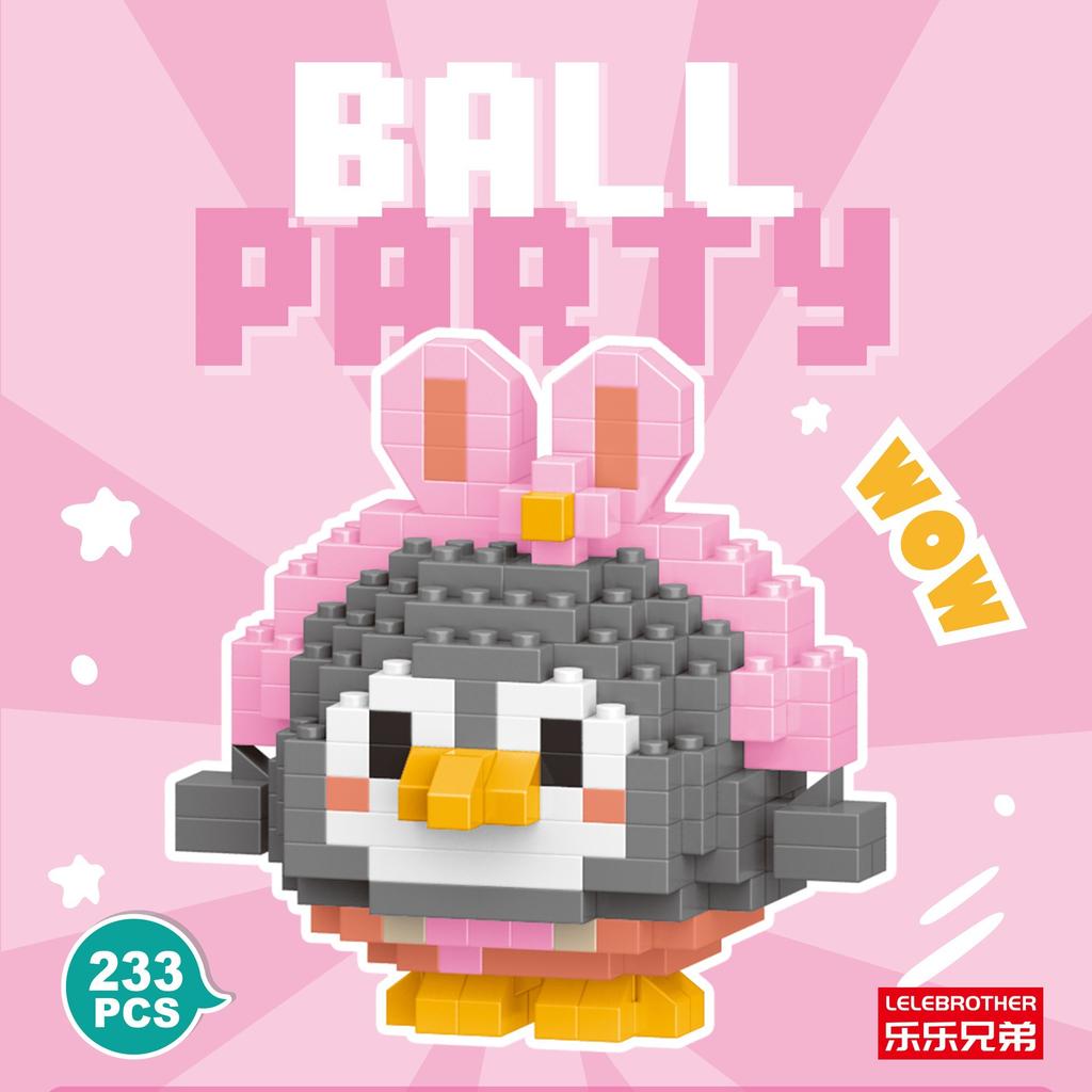 Серия кукол-животных из микрочастиц, строительные блоки, детские сборные игрушки