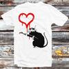 Вдохновленная Бэнкси картина Художник Крыса Футболка B1213