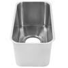 RV Sink Square 390x190x185mm 304 Stainless Steel Large Capacity Flush Mounted Camper Sink with 90mm