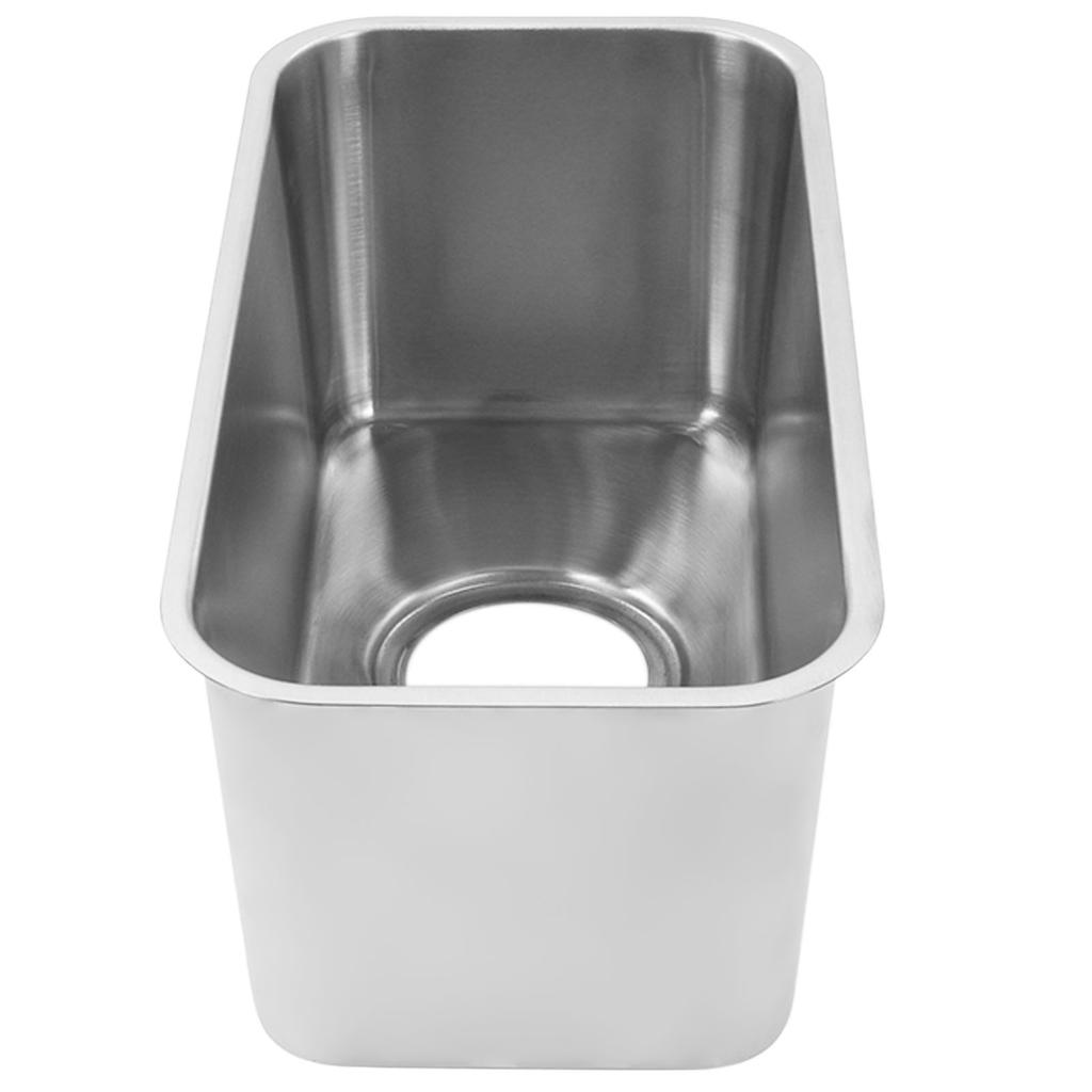 RV Sink Square 390x190x185mm 304 Stainless Steel Large Capacity Flush Mounted Camper Sink with 90mm