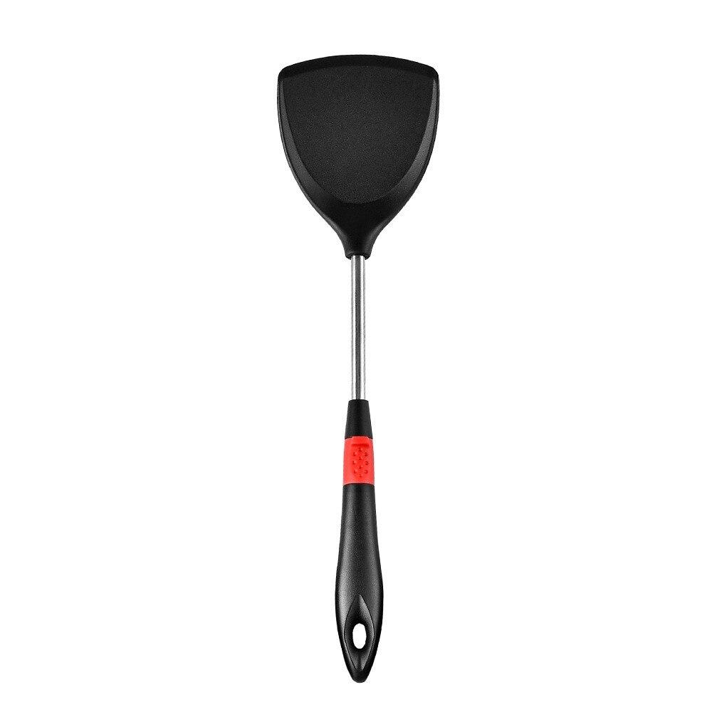Silicone Kitchen Utensils Non-stick Cookware Kitchenware Cake BBQ Cooking Tool Spatula Ladle Egg Beaters Shovel Spoon Soup