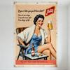 DORA Металлическая табличка Винтажная реклама пива Schlitz Металлическая табличка Ретро Эстетика середины века Pin-Up Искусство Металлический плакат для Бара Паба Дома Кафе Настенный декор