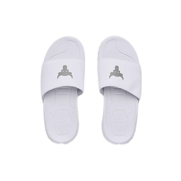 Under Armour Project Rock Slides White Men Sneakers 3023762-101