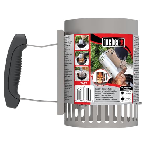 Стартер для розжига Weber Rapid Fire (Маленький) для грилей BBQ, Эффект дымовой трубы, Розжиг для розжига угля [Официальный японский продукт] 7447
