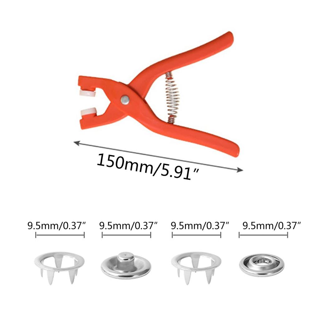 50 Sets Metal Snaps Buttons with Fastener Pliers Press Tool Kit For For Sewing And Crafting DIY Craftsmanship