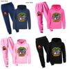 Minecraft Chicken Jockey Childrens Cartoon Hoodie And Pants Set With Cotton Fabric For Casual Winter Wear