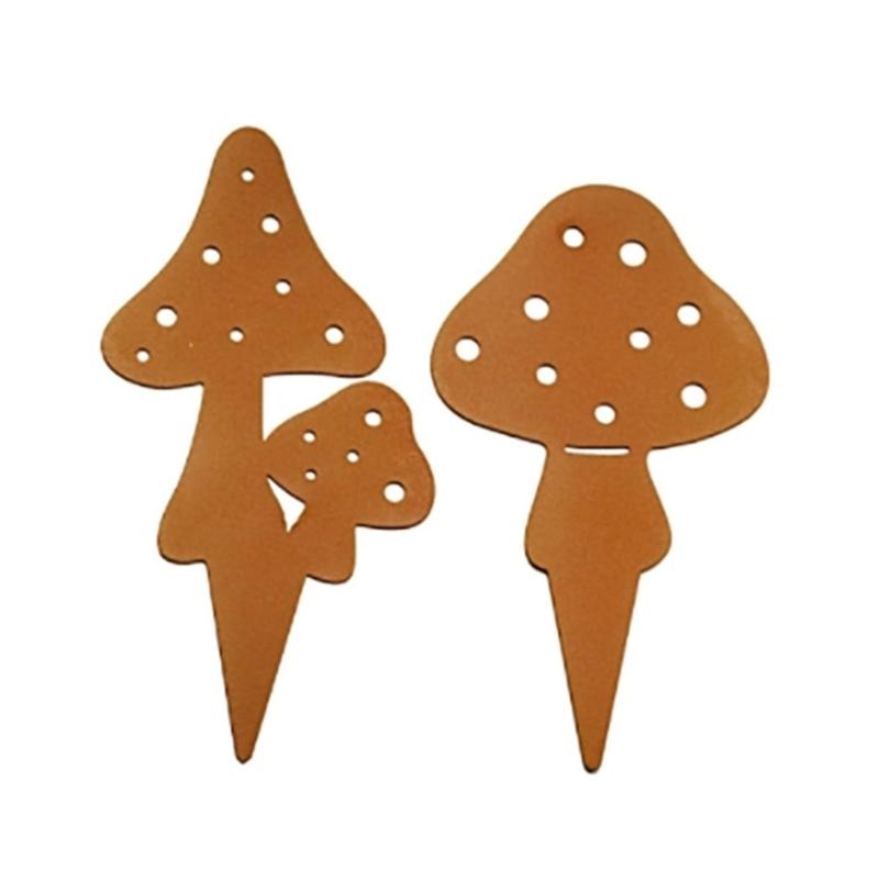 Декоративные колышки для сада Набор Металлические украшения для сада Водонепроницаемые украшения для помещений и улицы Двор Растения Задний двор