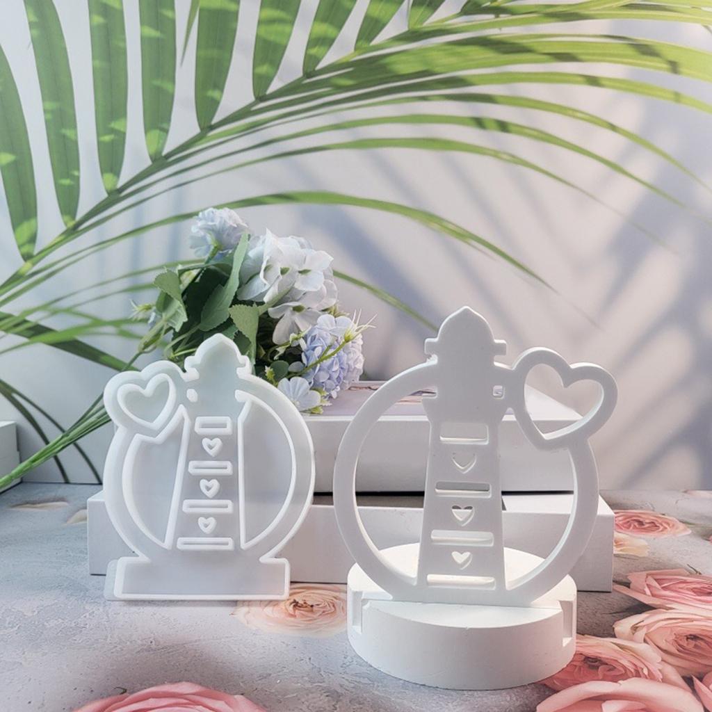 Подсвечник Маяк Силиконовые формы DIY Комбинированные формы для подсвечников Литейные формы Гипсовая форма для изготовления свечей