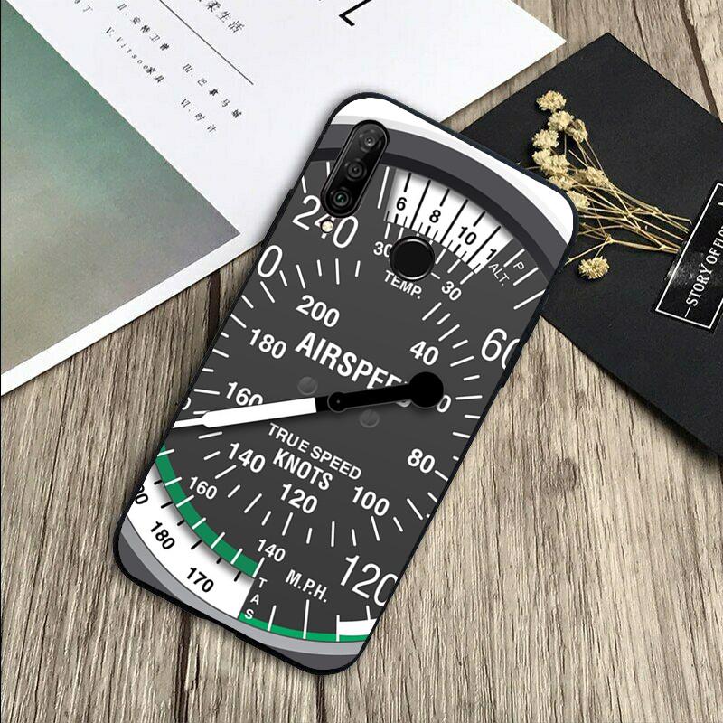Flight Instruments Cockpit For Huawei Nova Y72 Y73 Y90 Y70 Y60 Y91 Y61 12s 12i 11i 8i 9 10 SE P40 Lite P60 P30 Pro Case