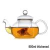 Ручной термостойкий боросиликатный стеклянный чайник Shangqi с ситечком