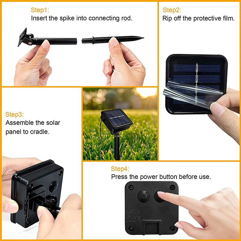 5M/7M Outdoor Courtyard Solar Fairy Lights Cherry Blossoms Solar String Lights Christmas Decorative Lighting Lamp