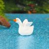Миниатюрный Белый лебедь, украшение, мультяшная фигурка гуся, микропейзаж, кукольный домик, миниатюрная игрушечная машинка, украшение