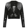 Women Hollowed Knitted Sweater Smock Female Personality Loose Outer Wear Sweater Tops