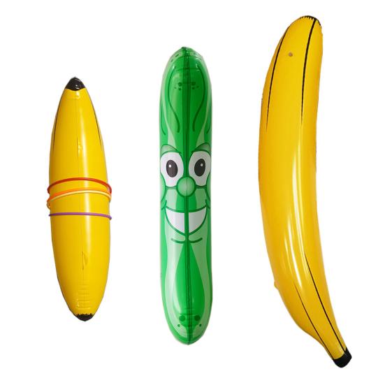 Giant Inflatable Bananas 34.7-Inch-Tall Funny Pickle Novelty Gag Prank Joke Gifts for Fruits Lovers Summer Pool Party Decorations
