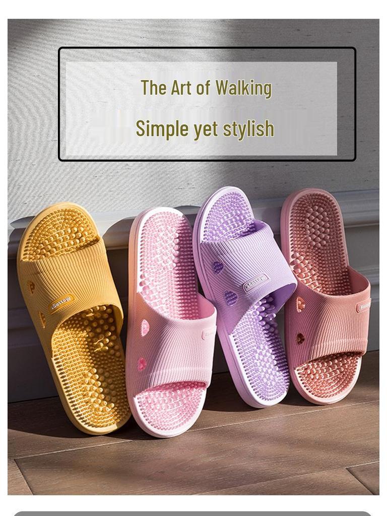 Мужские нескользящие массажные тапочки для ношения в помещении и на улице - Летние сандалии для купания