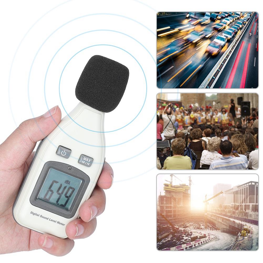 Децибеллометр портативный ЖК-цифровой тестер уровня звука 30-130 дБА тестер измерения шума