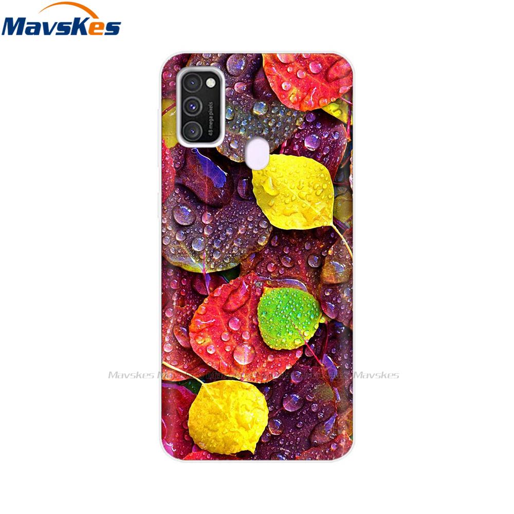 Чехол для Samsung Galaxy M21 Задняя крышка Мягкий силиконовый TPU Чехол для телефона Для Samsung Galaxy M20 M21 M30 M30s M31 Чехол Защитный бампер
