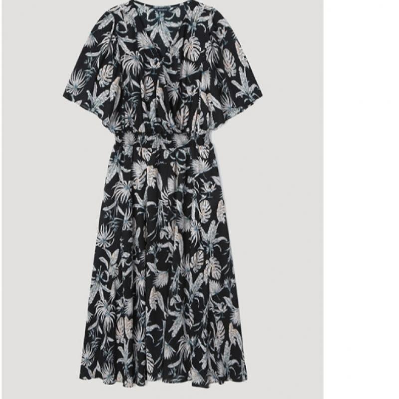  She S Miss Flower Платье-клеш с V-образным вырезом