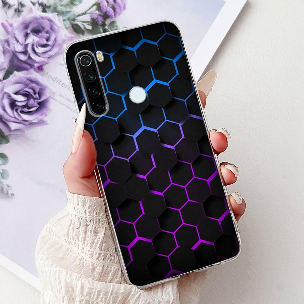 6.3" Silicone Case For Xiaomi Redmi Note 8 Soft TPU Cute Patterned Cover Case For Redmi Note 8  Note8 Protective Shell Bumper