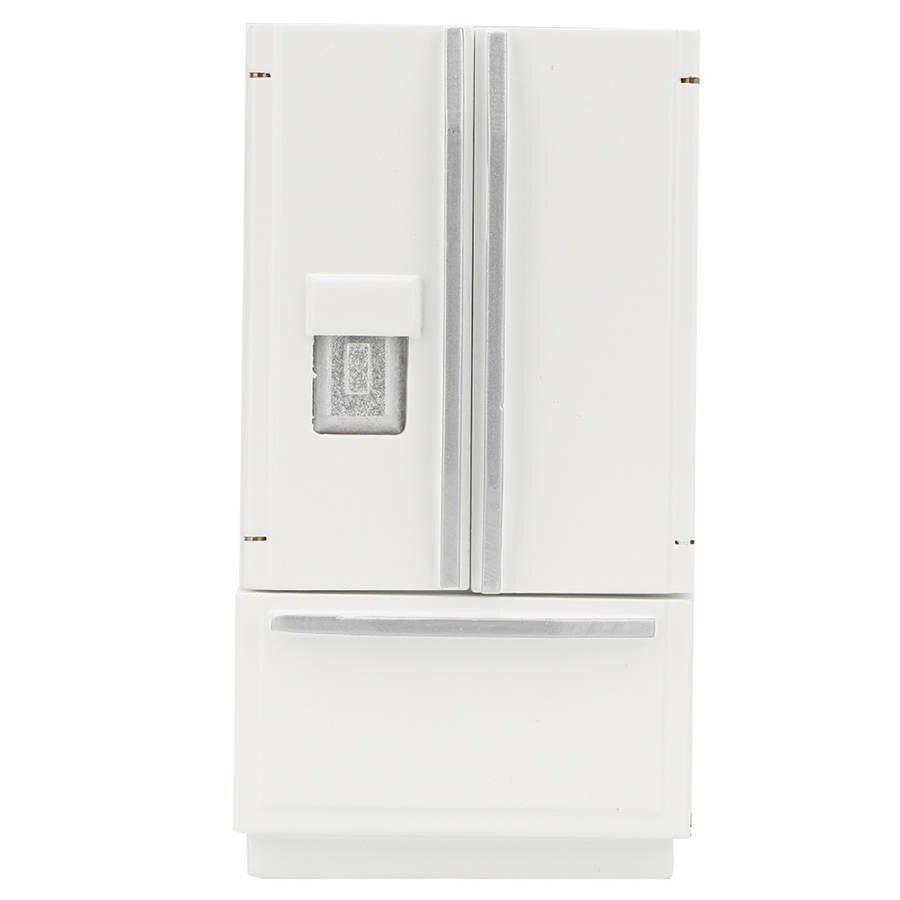 1/12 кукольный домик миниатюрная кухня белый деревянный холодильник морозильник для кукол спальня гостиная аксессуары детские игрушки