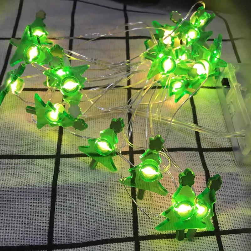 Exclusive LED Santa Claus Snowflake Bell String Lights for Christmas Decoration