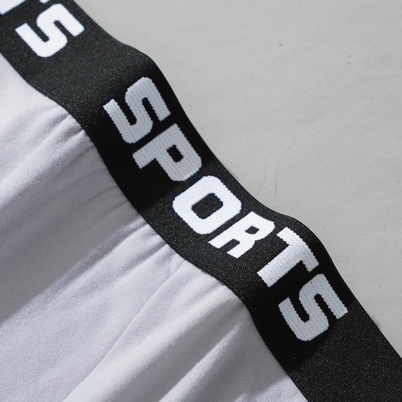 Men's Letter Print Boxer Shorts Soft Breathable Underwear Comfortable Elastic Waistband Sporty & Casual Boxers Underpants