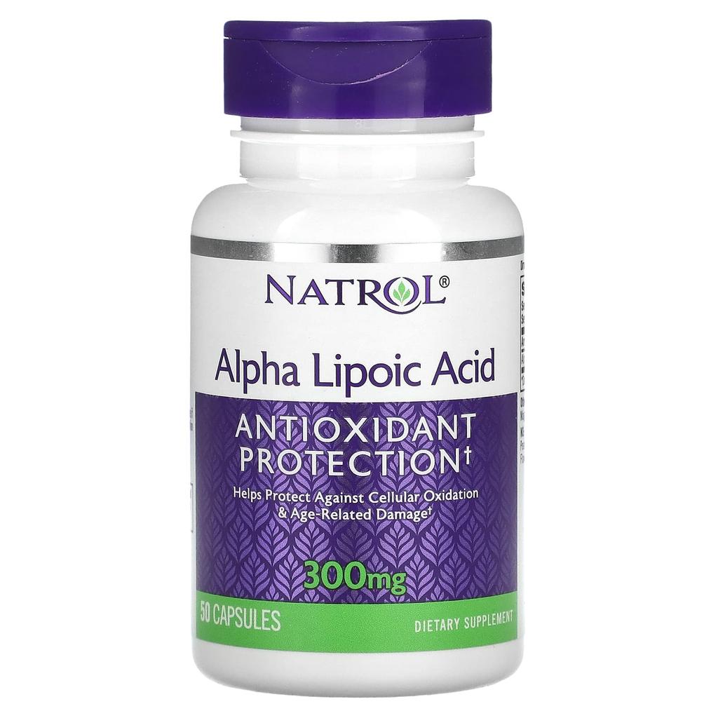 Natrol Альфа-липоевая кислота, 300 мг, 50 капсул