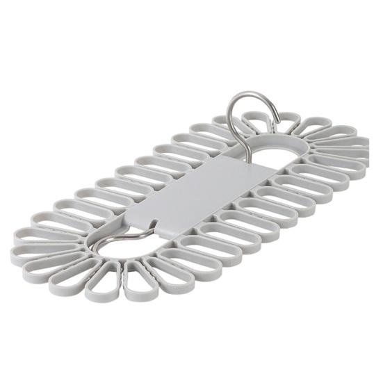 Sock Drying Rack with 32 Clips Strong Load-bearing Foldable Design Multipurpose Socks Underwear Laundry Hanging Rack