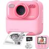 Kids Camera Instant 1080P HD Dual Lens Selfie Digital Camera for Girls Boys Christmas Birthday Gifts Toys with 32G Print