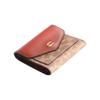 Coach Wyn 11 Color Block Faux Leather Wallet Small Women Wallet Red Brown C2329-B4NQ4