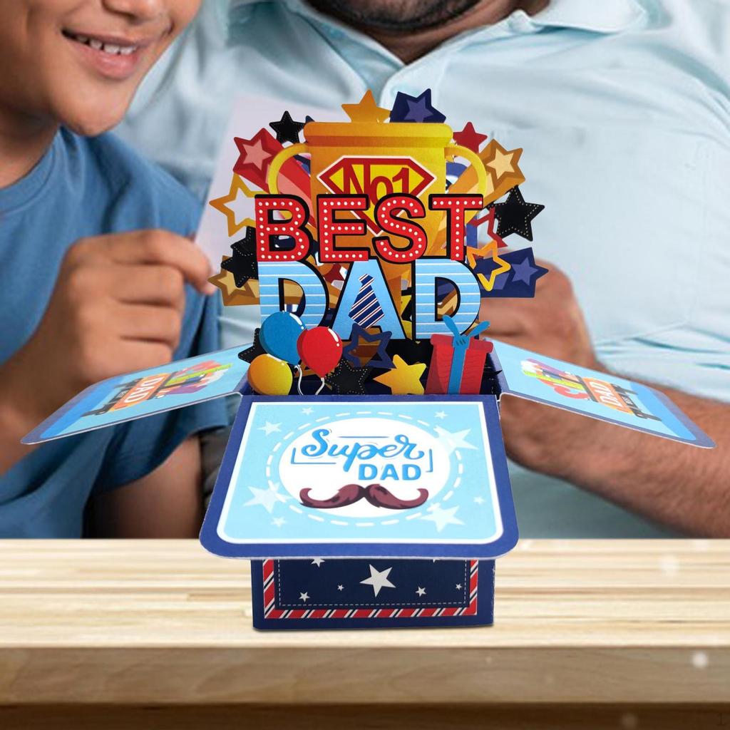 Fathers Day Card Father's Gift Includes Note Tag Birthday Father’S Greeting Cards for