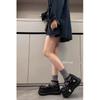 Yang Mi Same Shorty Le Mary Jane Shoes Women's 2025 New Thick-soled Heightening Small Leather Shoes Casual Versatile Single Shoes