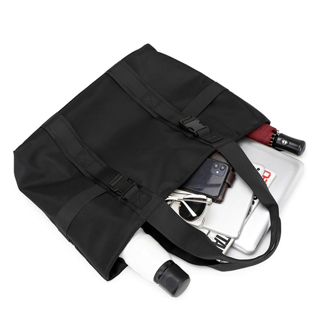 Tote Bag for Men and Large Shoulder Bag with Shoulder Commuting To Business Travel [LEOLEO] Women, Nylon, Capacity, Water-repellent, Zipper,
