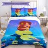 3pcs Zig & Sharko Bedding Set Duvet Cover Closure Includes 1 Duvet Cover & 2 Pillowcases, Soft and Comfortable for All Seasons.