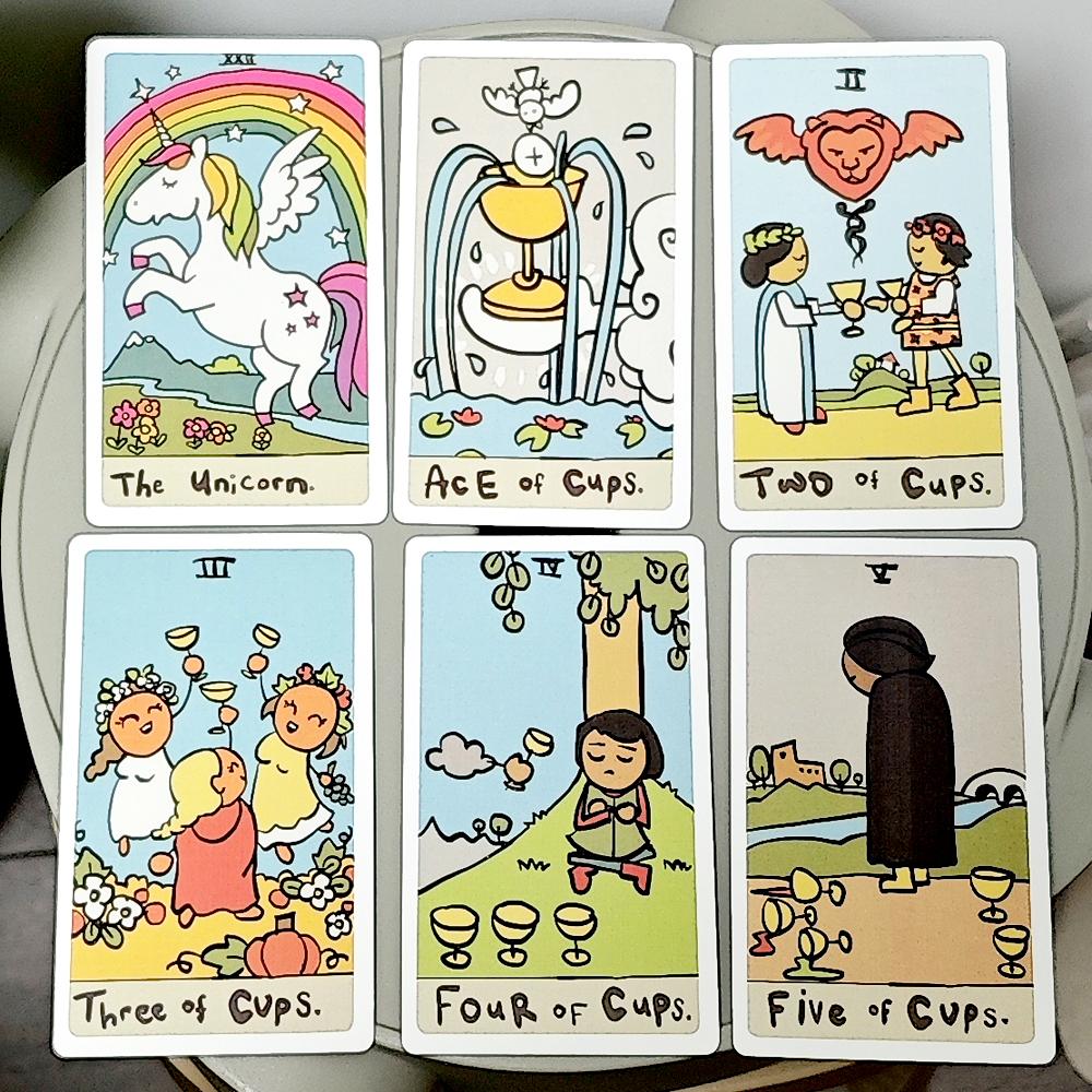 Действительно Плохо Нарисованная Колода Таро в Жесткой Коробке 12*7см 78 Шт Смешные Карты Таро, Напечатанные на Картоне 350GSM с Двойным Тиснением