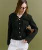 MOAT Diana Button Tweed Jacket (Dark Brown)