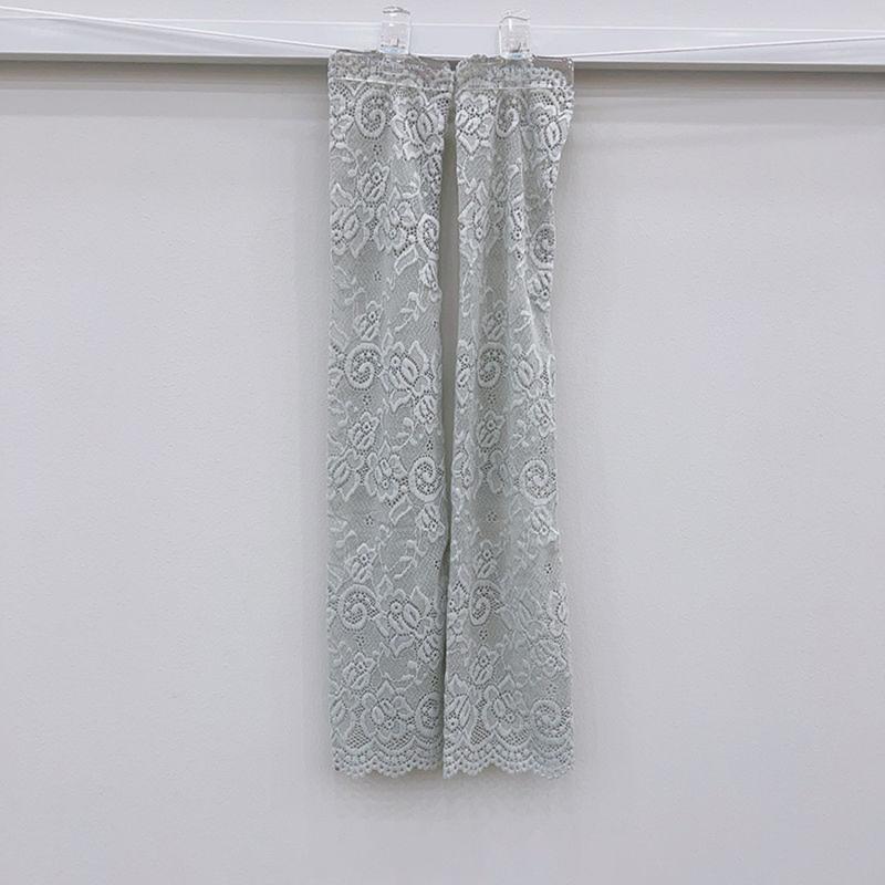 Women Summer Lace Sunscreen Arm Sleeve Breathable Mesh Lace Sleeves Cover Long Fingerless Driving Gloves